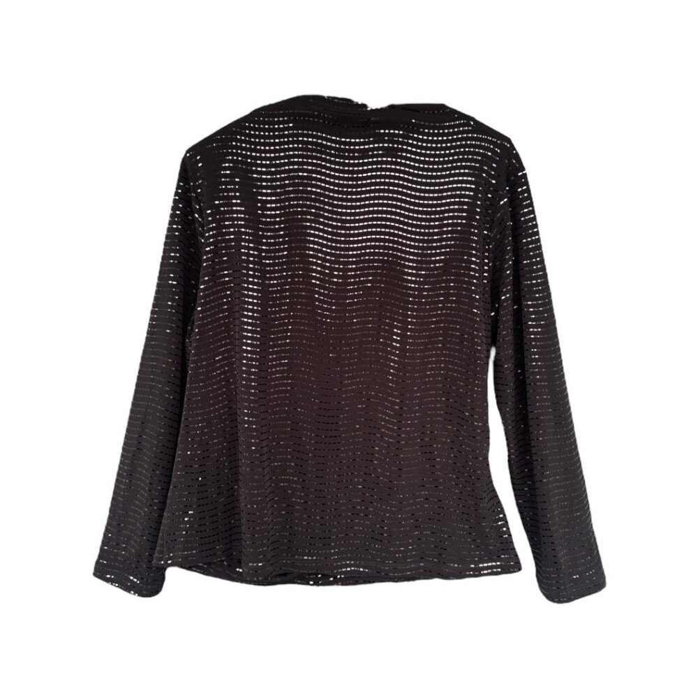 Clara Sun Woo Drape Neck Pullover Blouse NWT - Picture 2 of 4